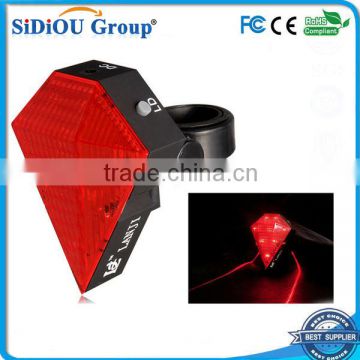 2-in-1 3-Mode 8-LED Bicycle Laser Tail Light