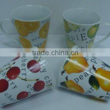 4pcs Ceramic Porcelain Coffee Tea Mug Set in Color Box