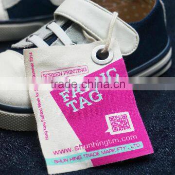 High quality with string fabric hang tag