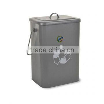 Power Coated Steel recycling trash containers