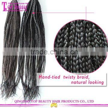 Hot Selling Human Hair 6A Virgin Peruvian Twist Braiding Hair photo-4