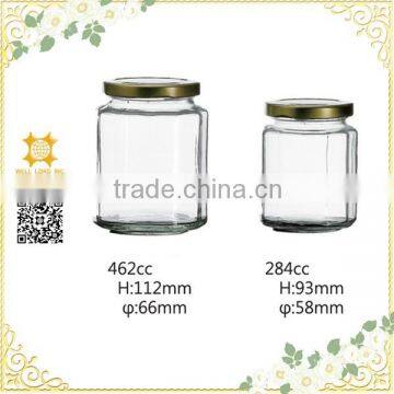 The clear honey vacuum container and food mason jar