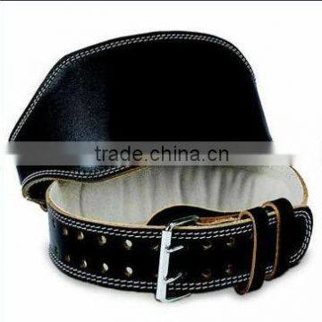 6" Width Foam Padded Leather Weight Lifting Training Belt