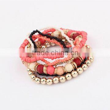 Silicone bracelet mixed color marbles fashion bracelets