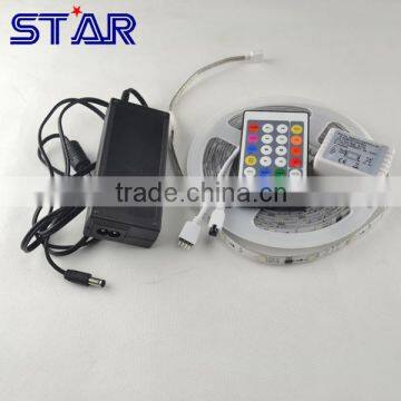 DC12V 24V bend free 5meters per roll SMD5050 Magic RGB color chasing led strip with dimmer controller