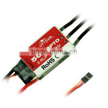 ZTW Spider series OPTO 50A 2-6S Electric Speed Controller ESC w/ Simonk Fireware for RC Multicopter