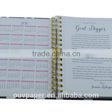 2017 Journal Diet Wire-O Binding Spiral Cheap Planner