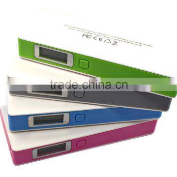 Portable LCD Display 15000mah 2 USB Socket Shenzhen Mobile Power Supply , Laptop Mobile Power Bank