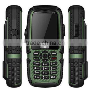 2016 New arrival waterproof dustproof shockproof rugged mobile phone S12