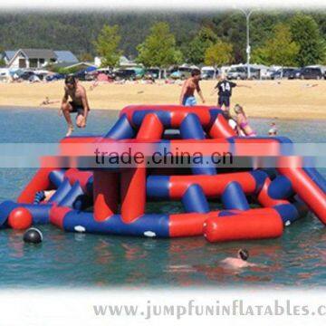 Floating park use Large inflatable structure for climbing,Water rocker climbing mountain for adults