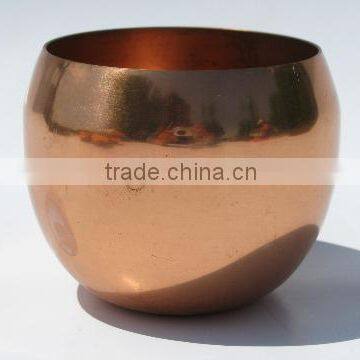 Vintage Copper Mugs Cups Votive T light Bowl