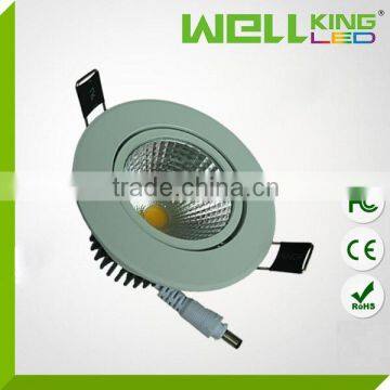 UL FCC CE RoHS 2.5 3 inch 4inch 5inch cob led lights drop ceiling recessed