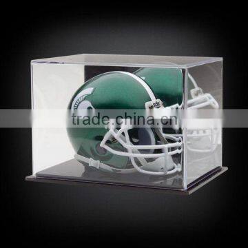 design lucite football helmet display case