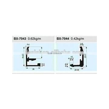 Types of 6063 T5 Matte aluminum wardibe profiles price per kg