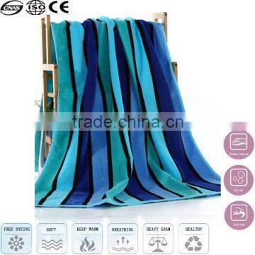 blue hotel bath towel