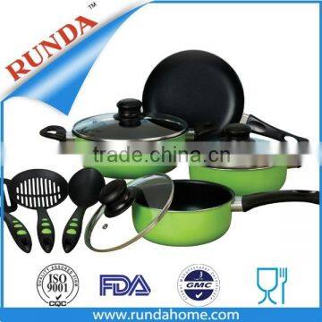 Green Non-stick Induction Cookware Set