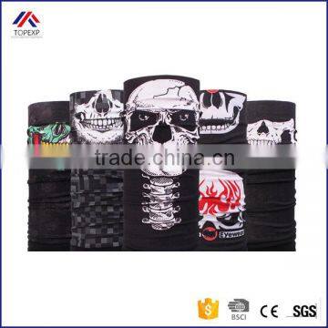 Polyester Printed Neck Tube Scarf Skull Bandana