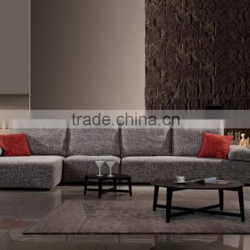 China foshan factory high quality modern fabric corner sofa set designs