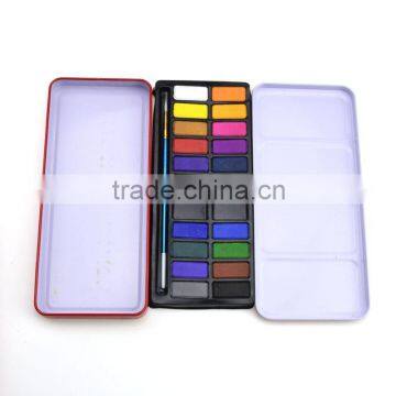 Good Quality Popular Safe for Kids Watercolor Painting 24 Color Watercolor Paint Set