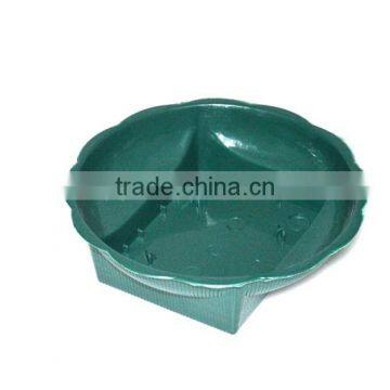 floral bowl plastic green