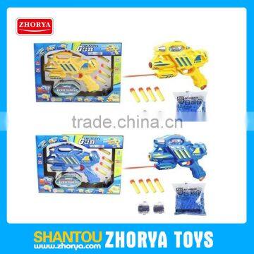 Zhorya hot selling functional 2 in 1 water bullet gun EVA bullet gun toy