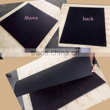 Fitness equipment protection rubber flooring mat