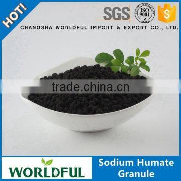 High quality soluble organic fertilizer sodium humate granule, sodium humate price