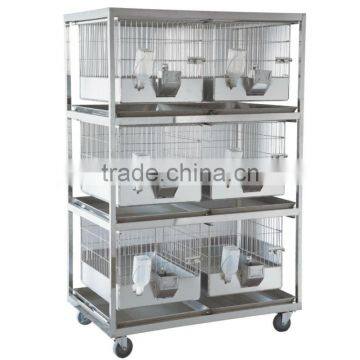 Rabbit cage with dry rack Mesh stainless steel