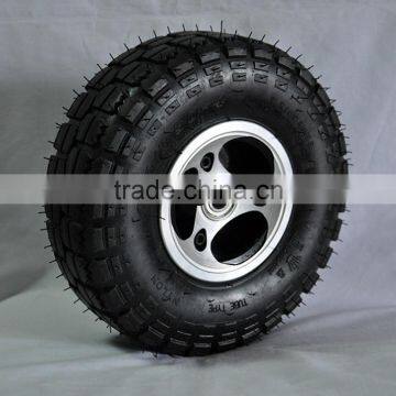 10 inch 4.10/3.50-4 high quality pneumatic alloy rim wheels