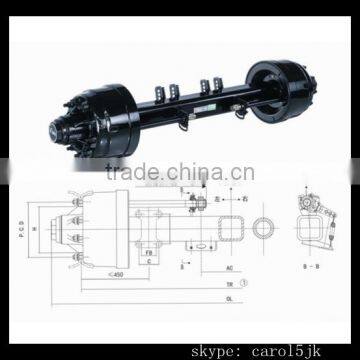 16Ton Smei Truck Trailer Axles For Sale With competitive Price