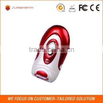 high quality lady battery operated shaver hair remover epilator