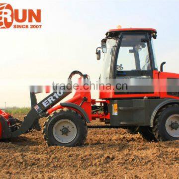 2015 New Design Everun 1.0 Ton Small Agricultural Machine Mini Wheel Loader With Sweeper photo-4
