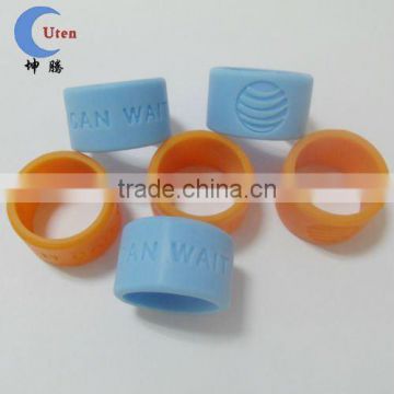 Customed Engraved Silicone Rubber Thumb Ring