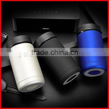 New Design 304 Double Layers Stainless Steel Dermatoglyph Lid Rubber Paint Body Office Gift Vacuum Thermal Insulation Cups photo-3