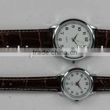 Cheapest special lover's crocodile man-made leather wathces for business gift