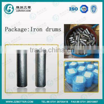 TiC based cermet rods/Titanium carbide rods for Crushing hammer