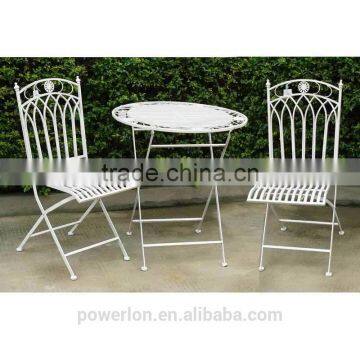 Fabulous french style bistro set wrought iron 2 chair 70cm table