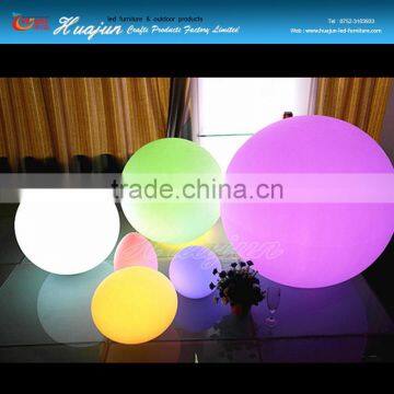 PE plastic colorful led light ball, led waterproof ball