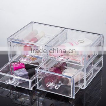 Simple Plastic Rectangular Cosmetic Storag Box With Five Drawer