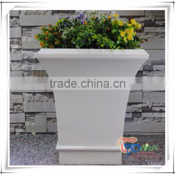 Fiberglass Hot Sale Square Balcony Flower Plant Pot
