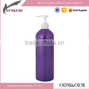 High capacity hand aluminum bottle with pump