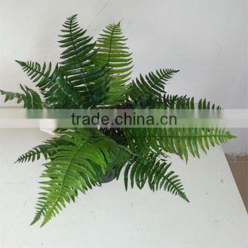 SJ3001020 Artificial Plastic green Boston Fern Bush