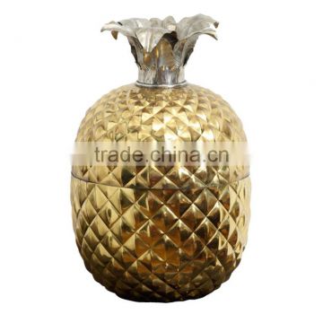 Brass Pineapple Ice Bucket