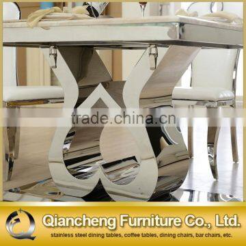Metal Heart-Shaped Leg Marble Table Chair photo-3