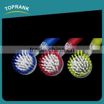 Toprank New Design Household Colorful Round Head Plastic Dish Pot Scrub Brush With Handle For Kitchen Cleaning photo-2