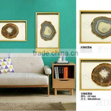 Framed Handmade Agate 3d Shadow Box Wall Art photo-3
