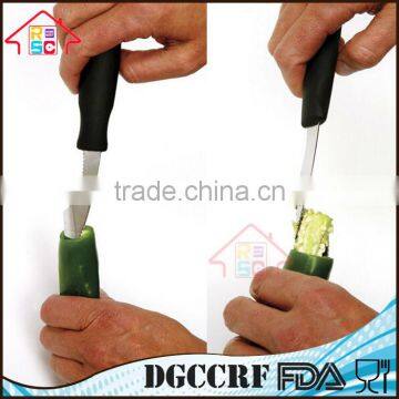 NBRSC Comfort Stainless Steel Jalapeno Pepper Corer Cutting/ Seed Remover Coring Tool photo-5
