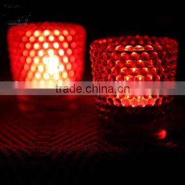 Glass Color Pearl Tealight Candle Holders photo-6