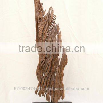 Natural wood decoration art statue