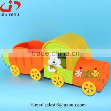New Design Easter Decoration Gifts With LED Non-woven Radish Shape Train photo-2